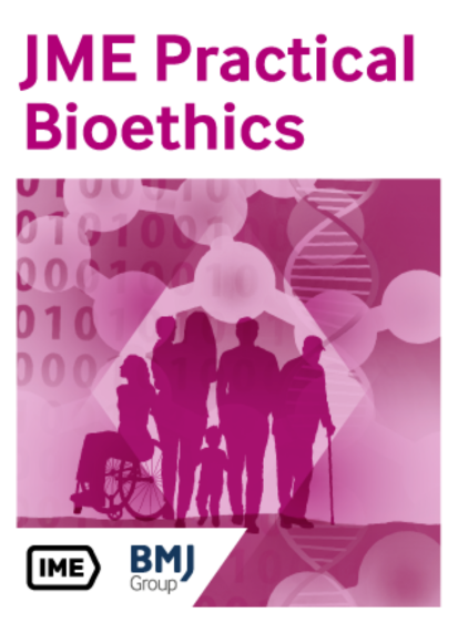 JMEPB cover Image of JME Practical bioethics front cover