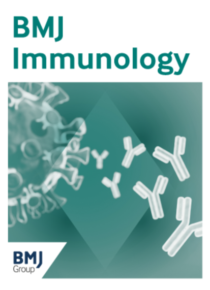BMJ Immunology Image of BMJ Immunology front cover