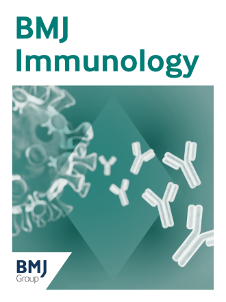 BMJIMM Image of BMJ Immunology front cover